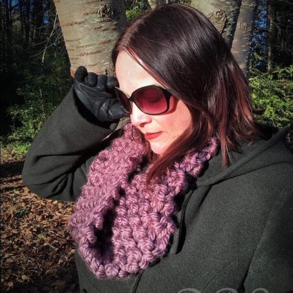 French lilac infinity scarf